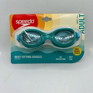 Adult Speedo Boomerang Swim Goggles Anti-Fog UV Protection New